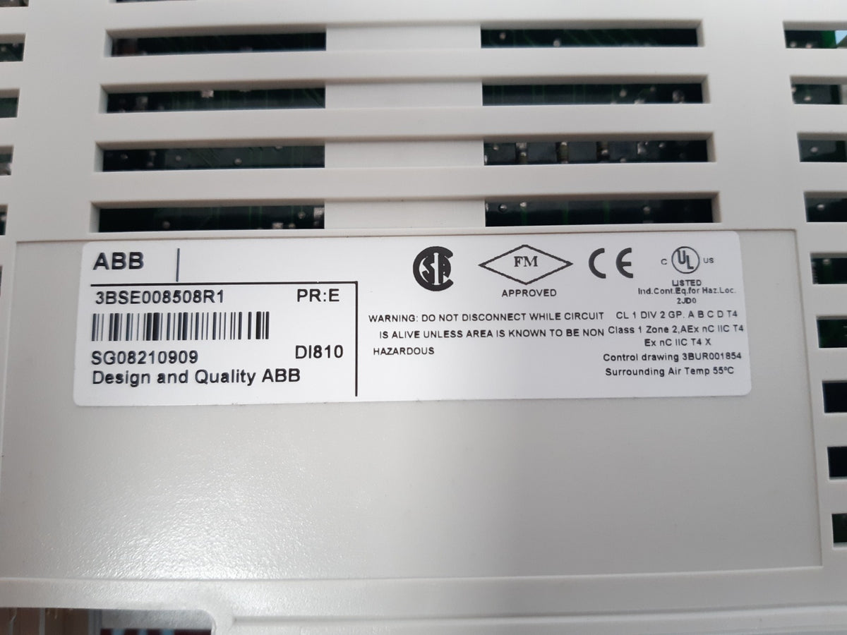 Abb Di810 3Bse008508R1 Digital Input Module 3Bsc 980 119R 24V – Aeliya ...