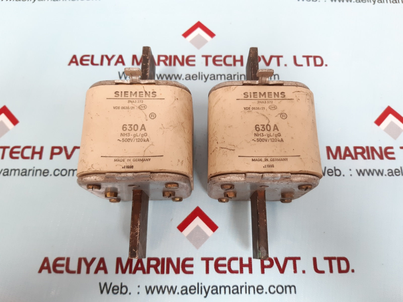Siemens 3na3 372 fuse 630a 500v/120ka