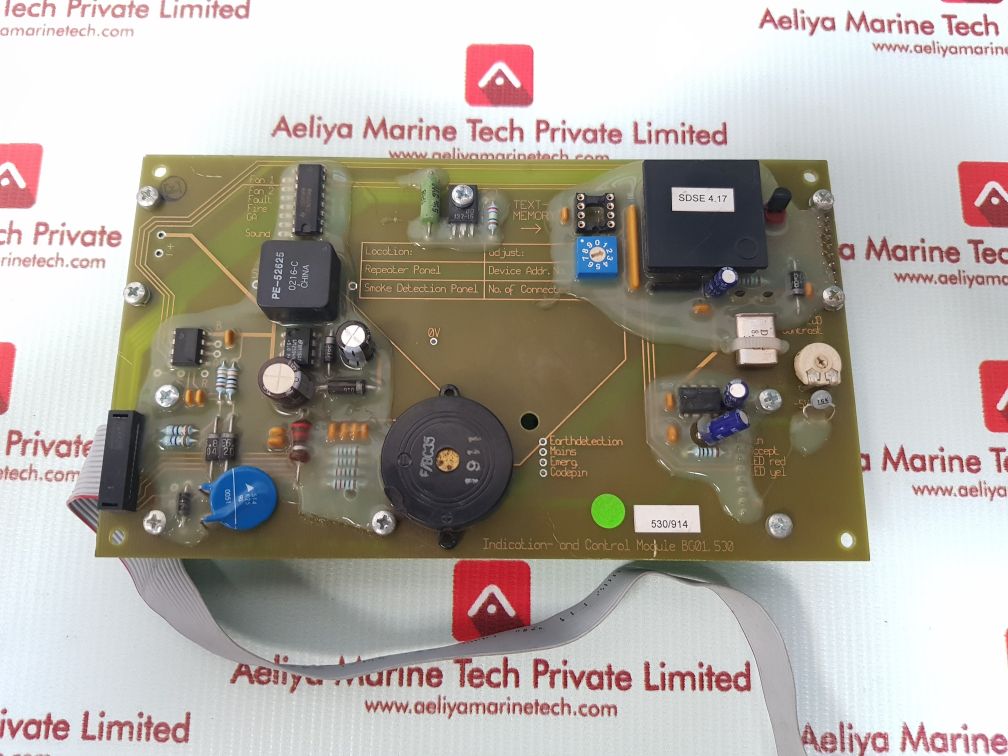 Safetec Bg02 501/Bg02 502 Indication And Control Module Bg01. 530
