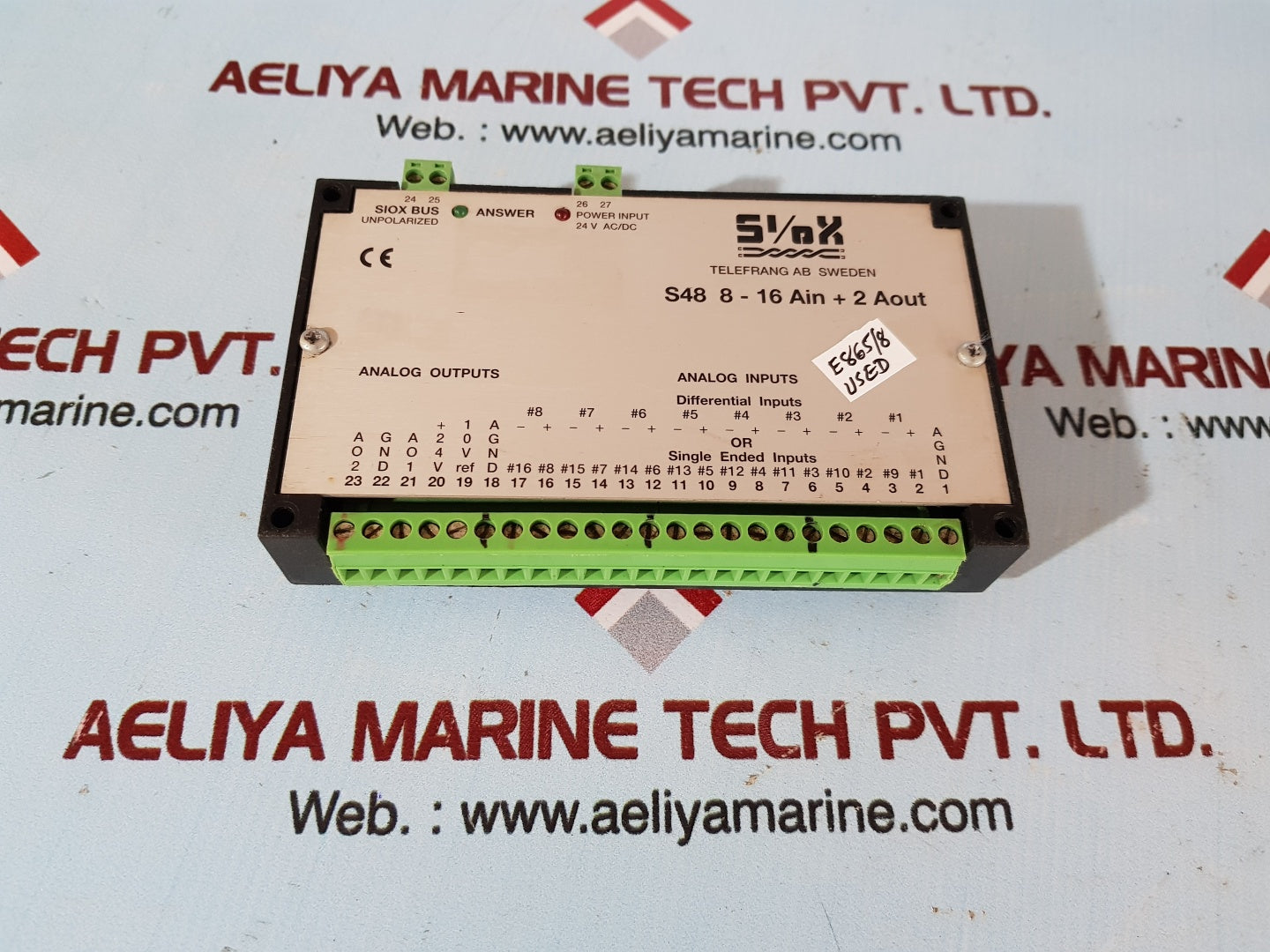 Siox s48 8-16 ain+2 aout analog input output module