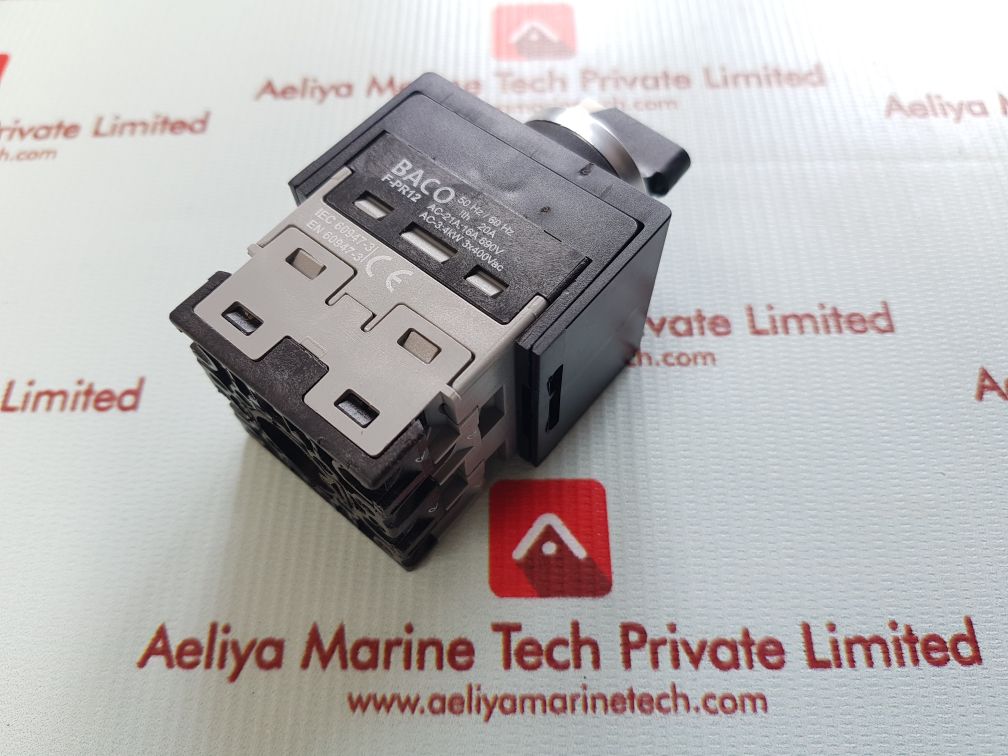 Baco F-pr12 Rotary Cam Switch 20A 50Hz/60Hz 414 5878-801