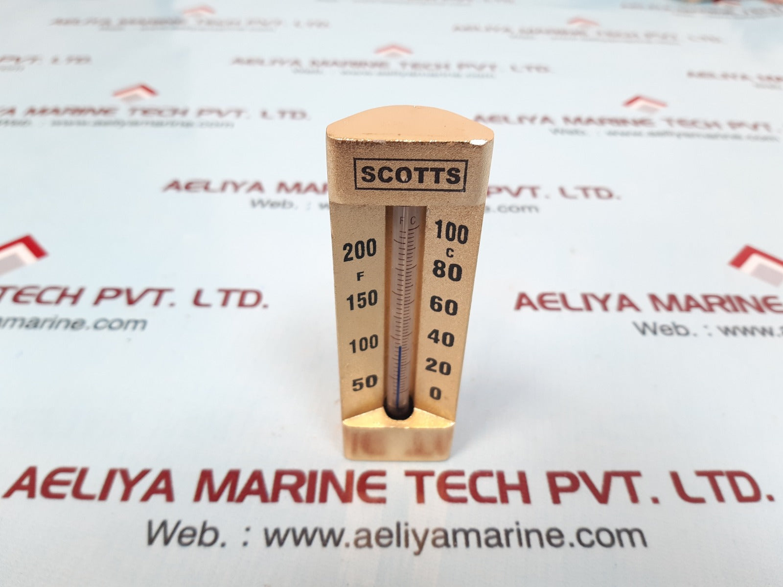 Scotts Marine Engine Gauge Thermometer 50-150 F 200