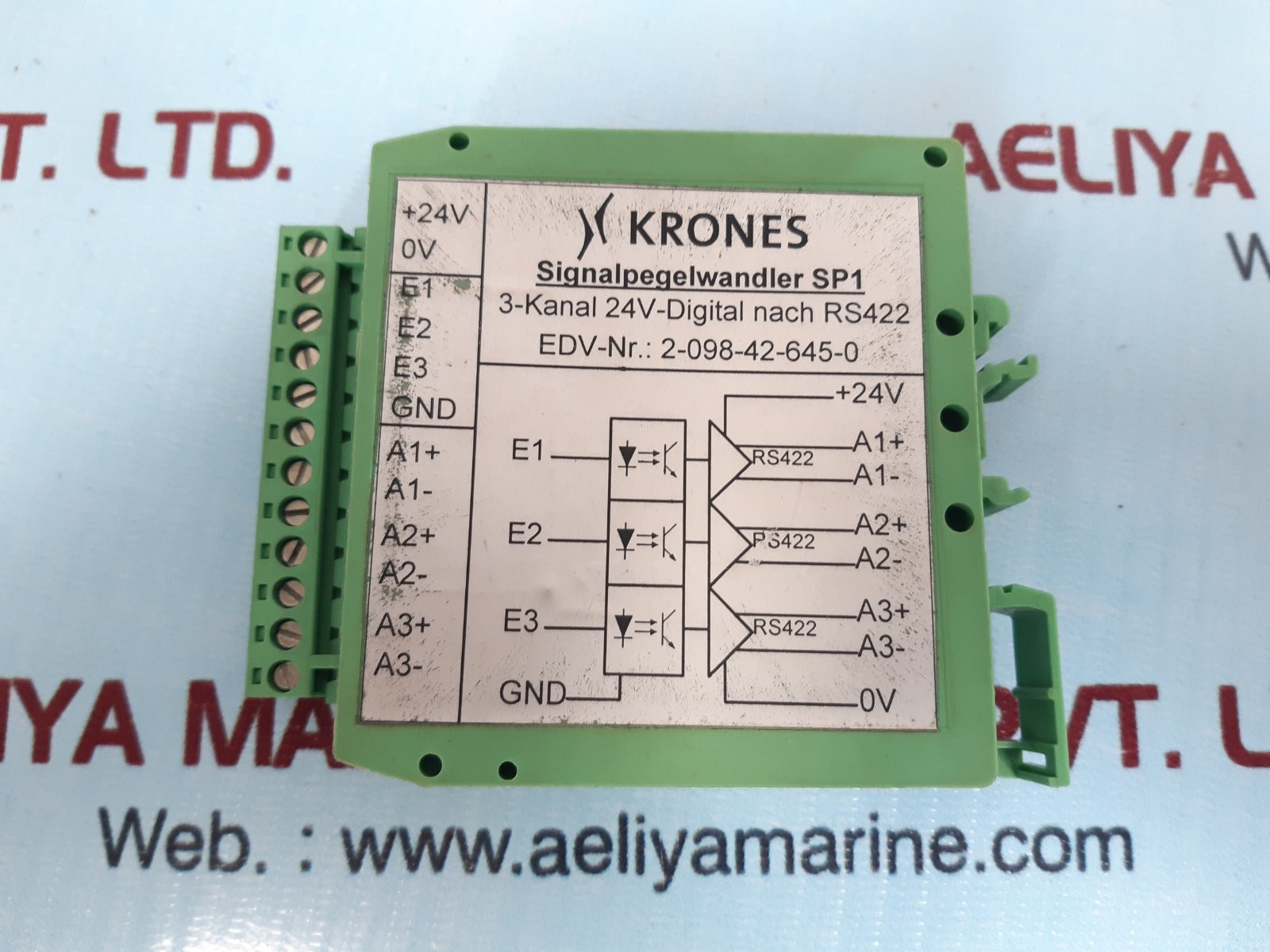 Krones 2-098-42-645-0 Signal Level Converter 24V-digital Nach Rs422