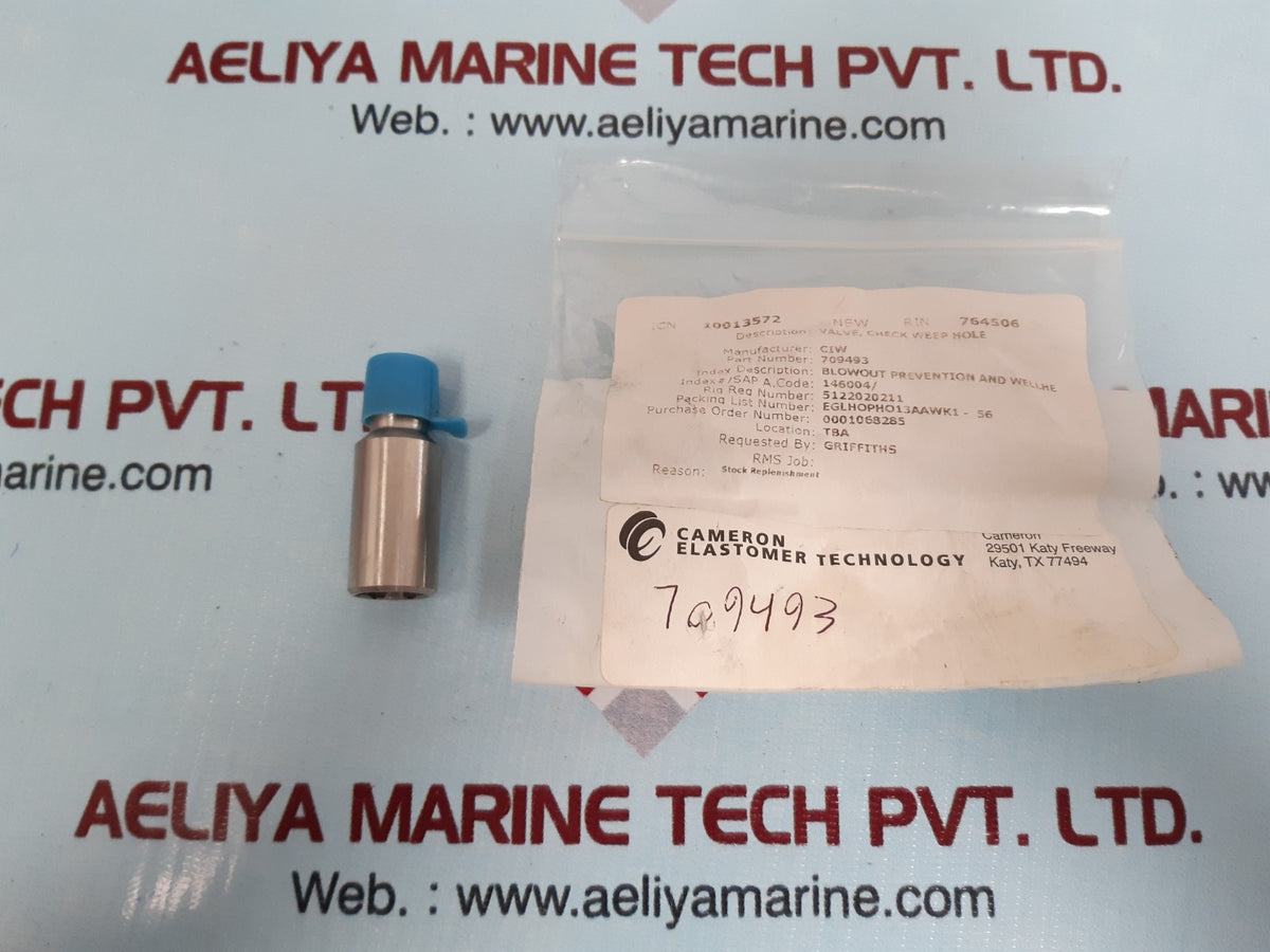 Lot Of 8X Cameron 709493 Check Valve