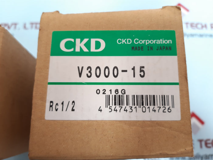Ckd V3000-15 Pneumatic Manual Shut-off Exhaust Valve