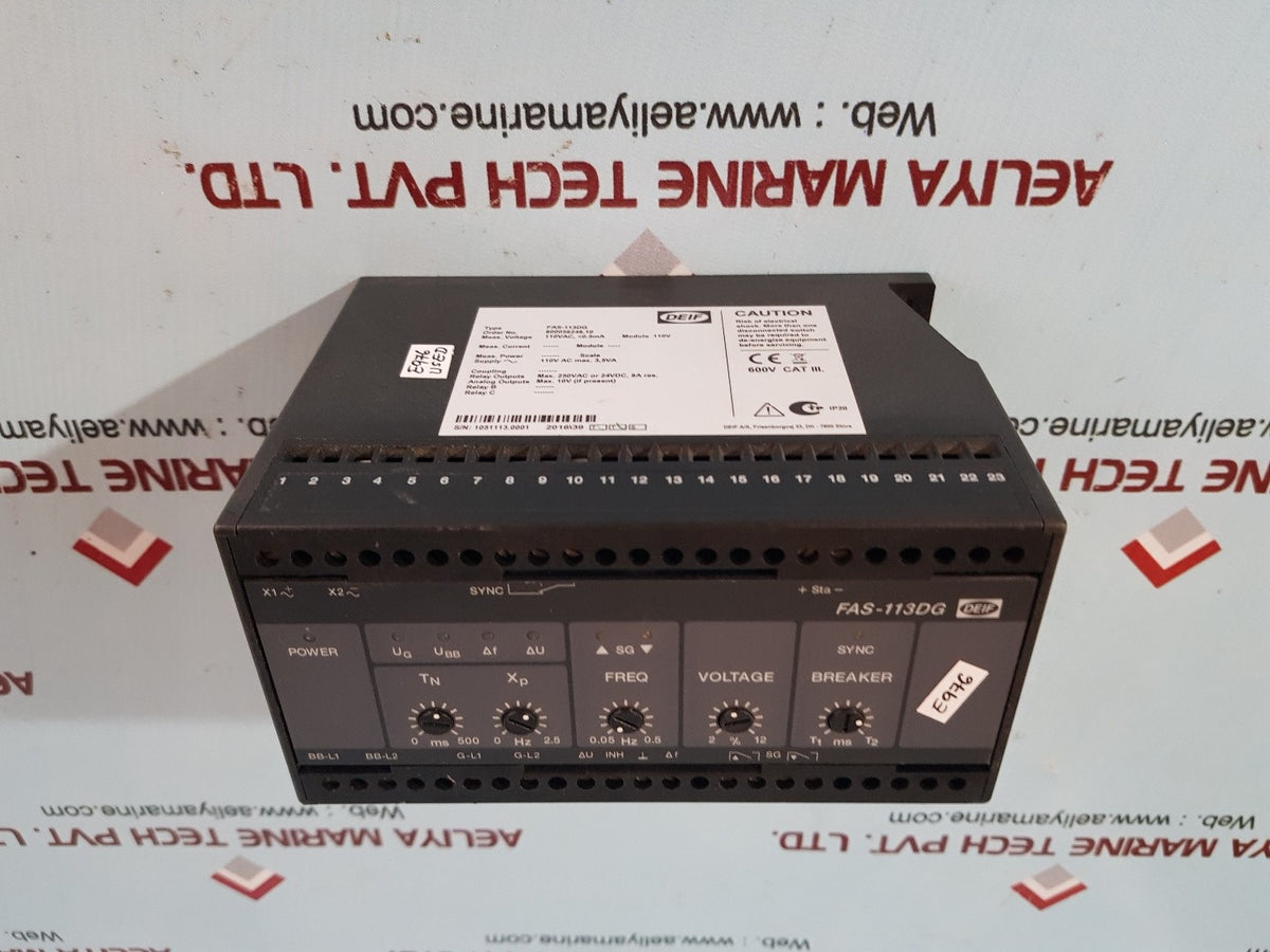 Deif Fas-113Dg Synchronisation & Circuit Breaker Module 110V – Aeliya ...