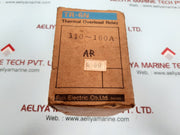 Fuji electric tr-6n thermal overload relay 110~160a