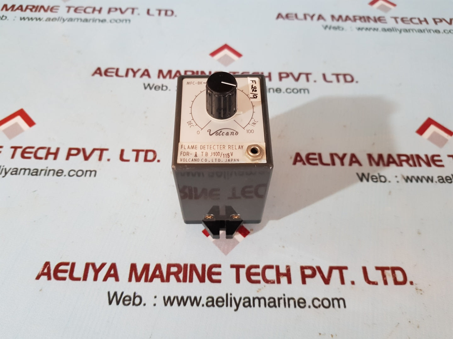 Volcano Mfc-bk-j Flame Detector Relay Fdr-1 Tb J100/115V