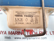 UCE Single Phase Autotransformer 1000VA 110/220V 50/60Hz
