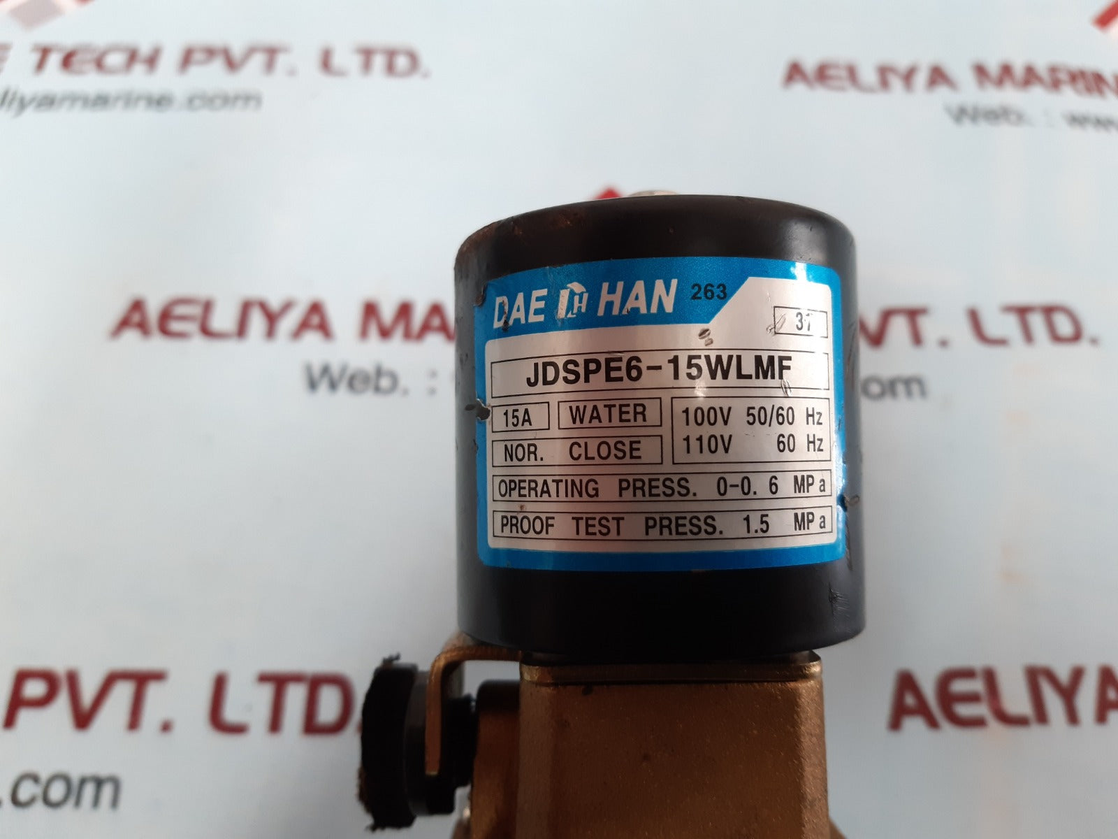 Daehan jdspe6-15wlmf solenoid valve 100v 50/60hz 110v 60hz