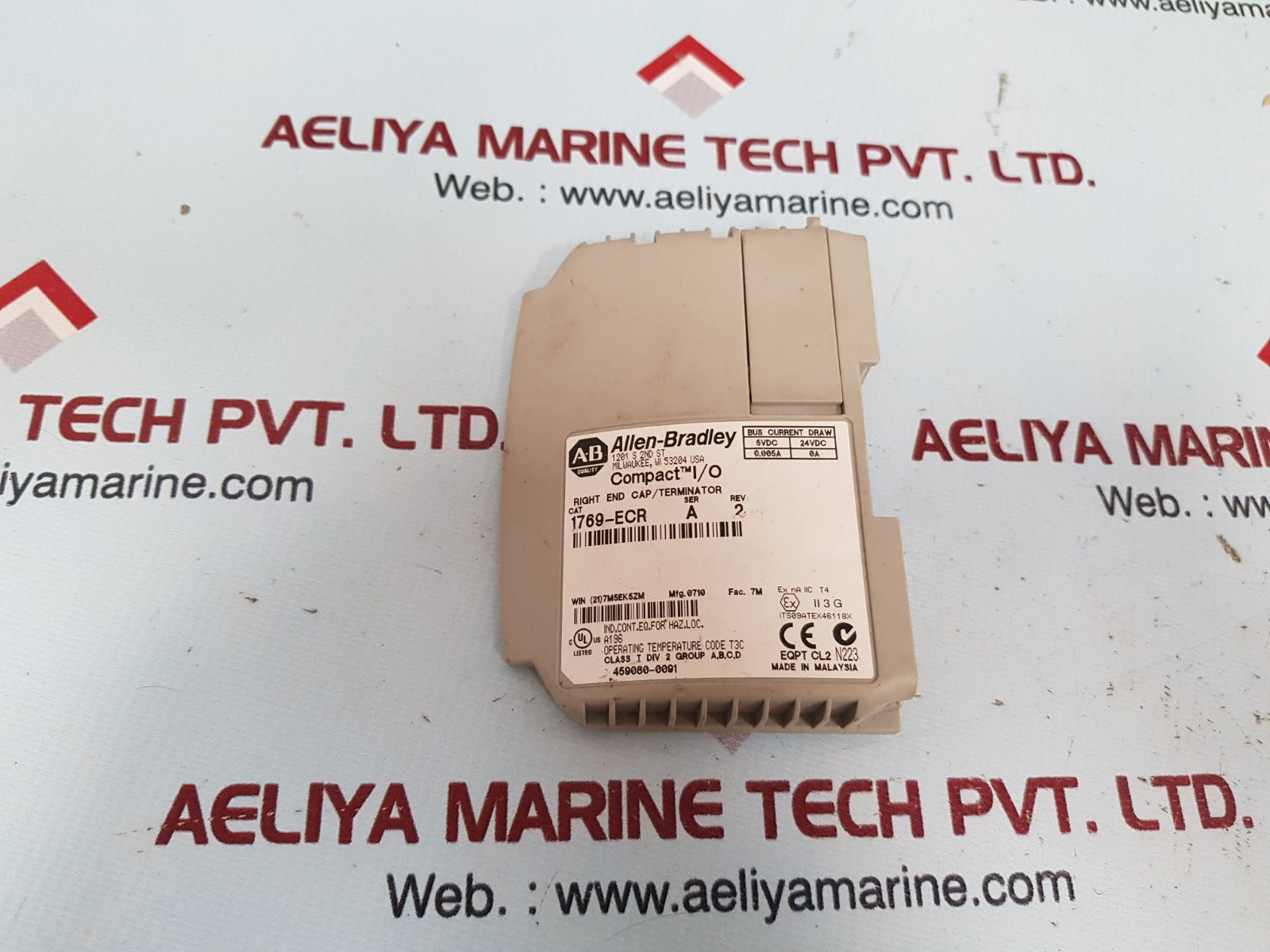 Allen-bradley 1769-ecr Compact I/O Right End Cap/Terminator