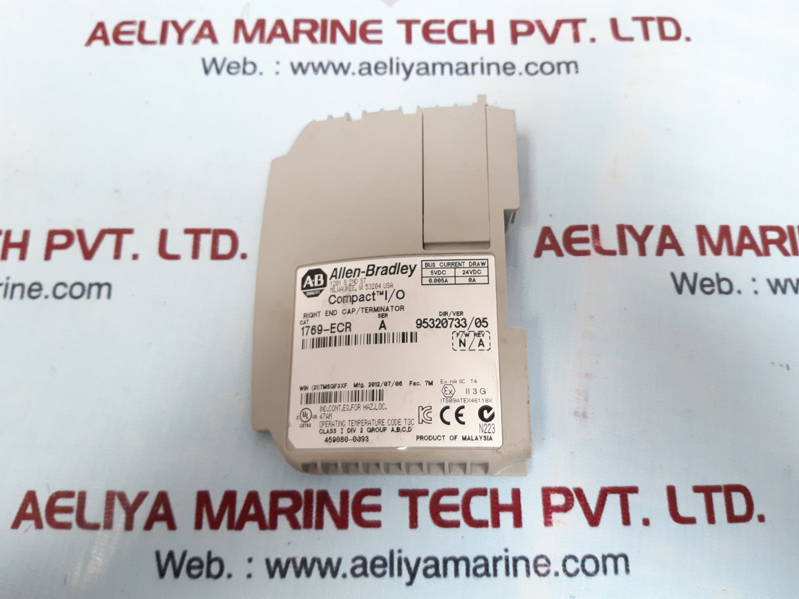 Allen-bradley 1769-ecr Right End Cap/Terminator Module