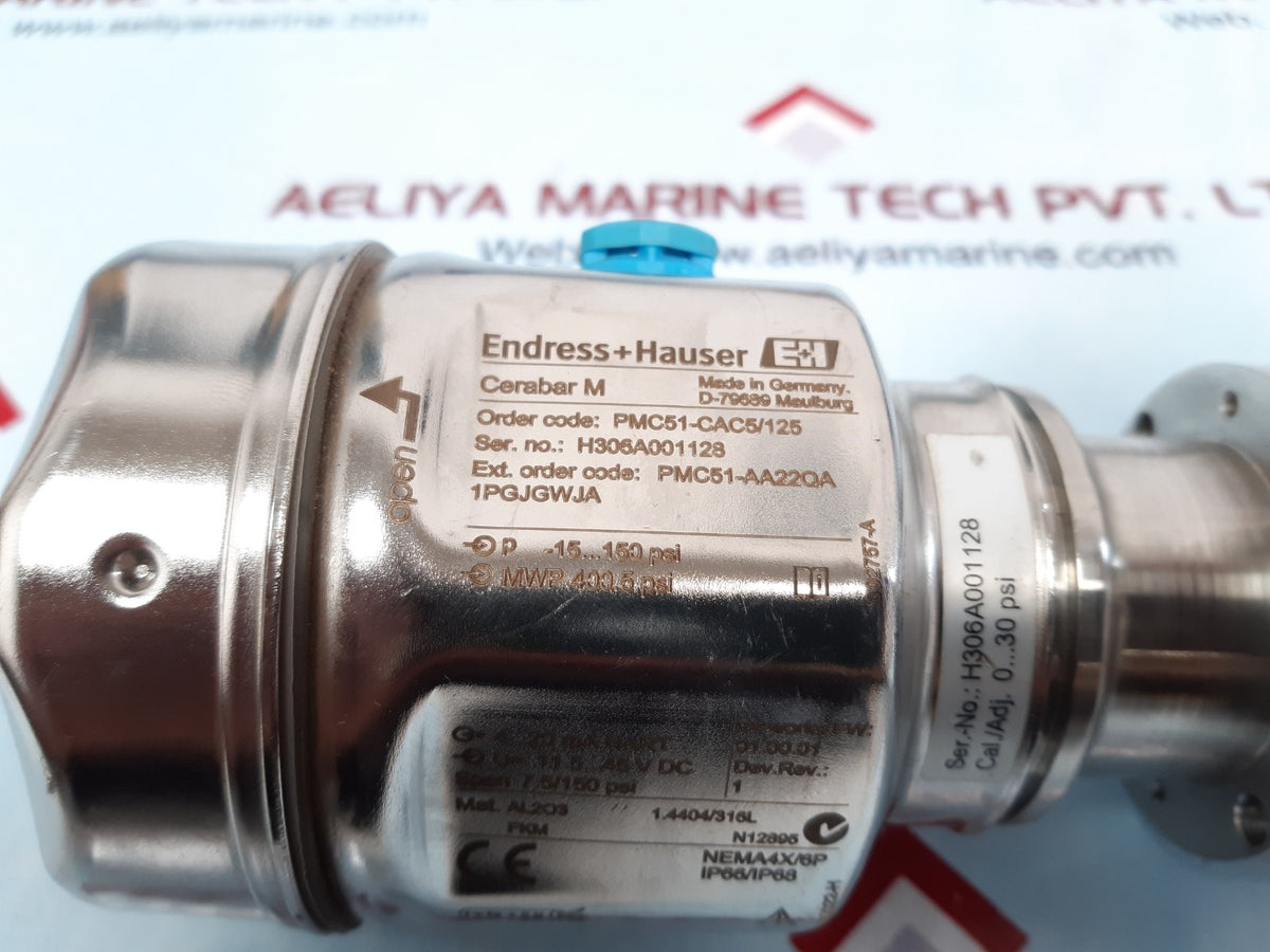 Endress+Hauser Pmc51-aa22Qa Pressure Sensor Pmc51-cac5/125 – Aeliya Marine