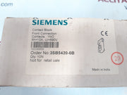 Lot of 10X SIEMENS 3SB5420-0B Push Button Contact Block 690V 10A IEC 60947-5-1