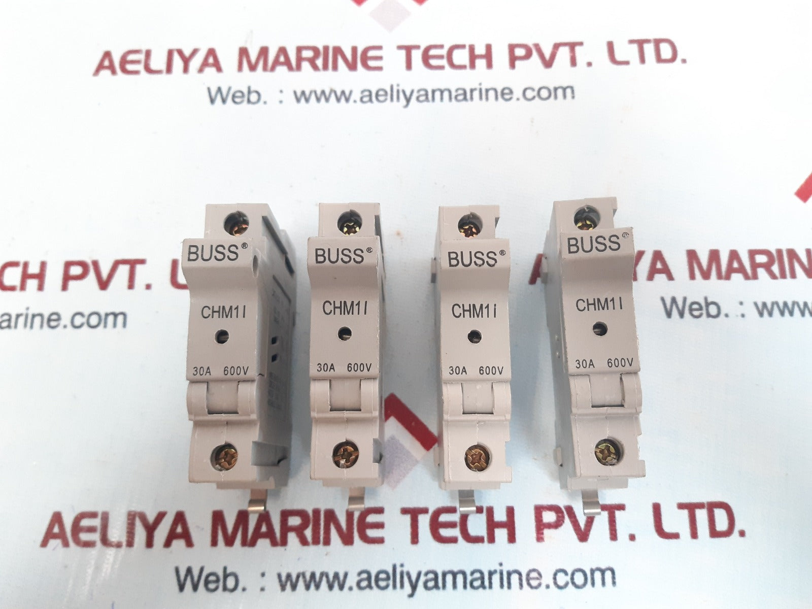 Lot Of 4X Buss Chm1I 30A 600V Fuse Holder