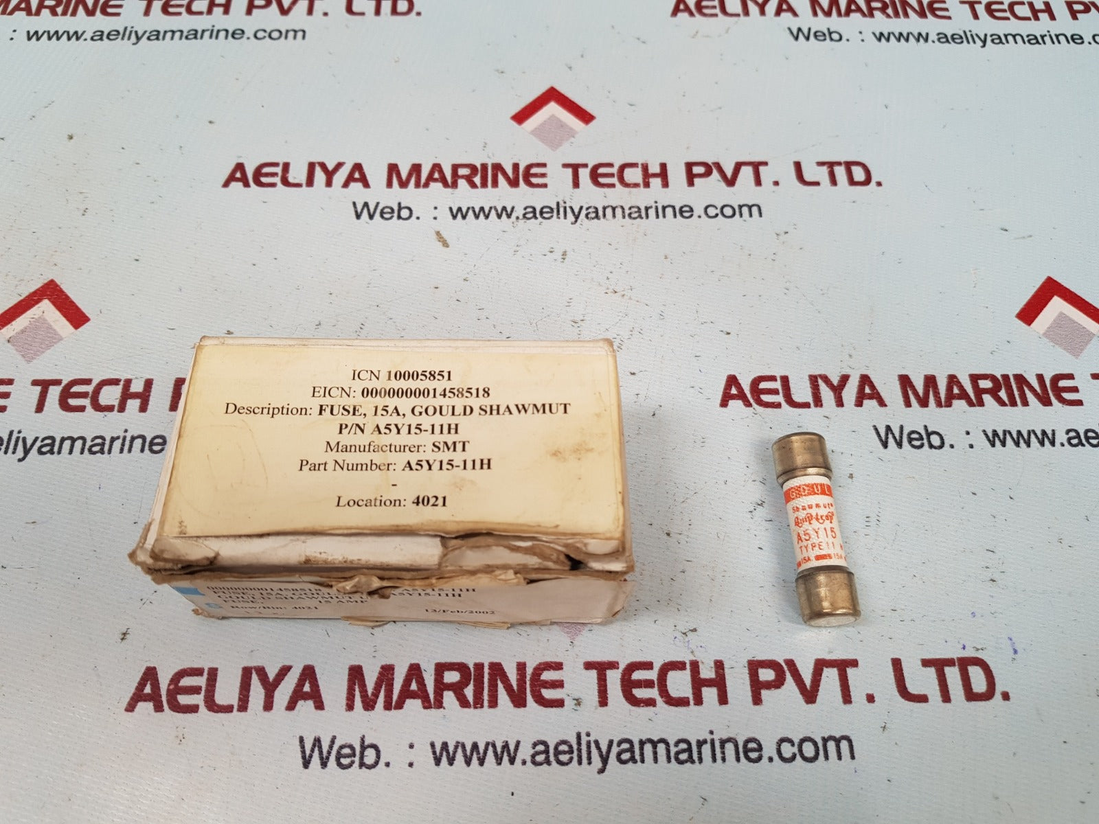 Lot Of 12X Gould Shawmut A5Y15-11H Fuse 15A