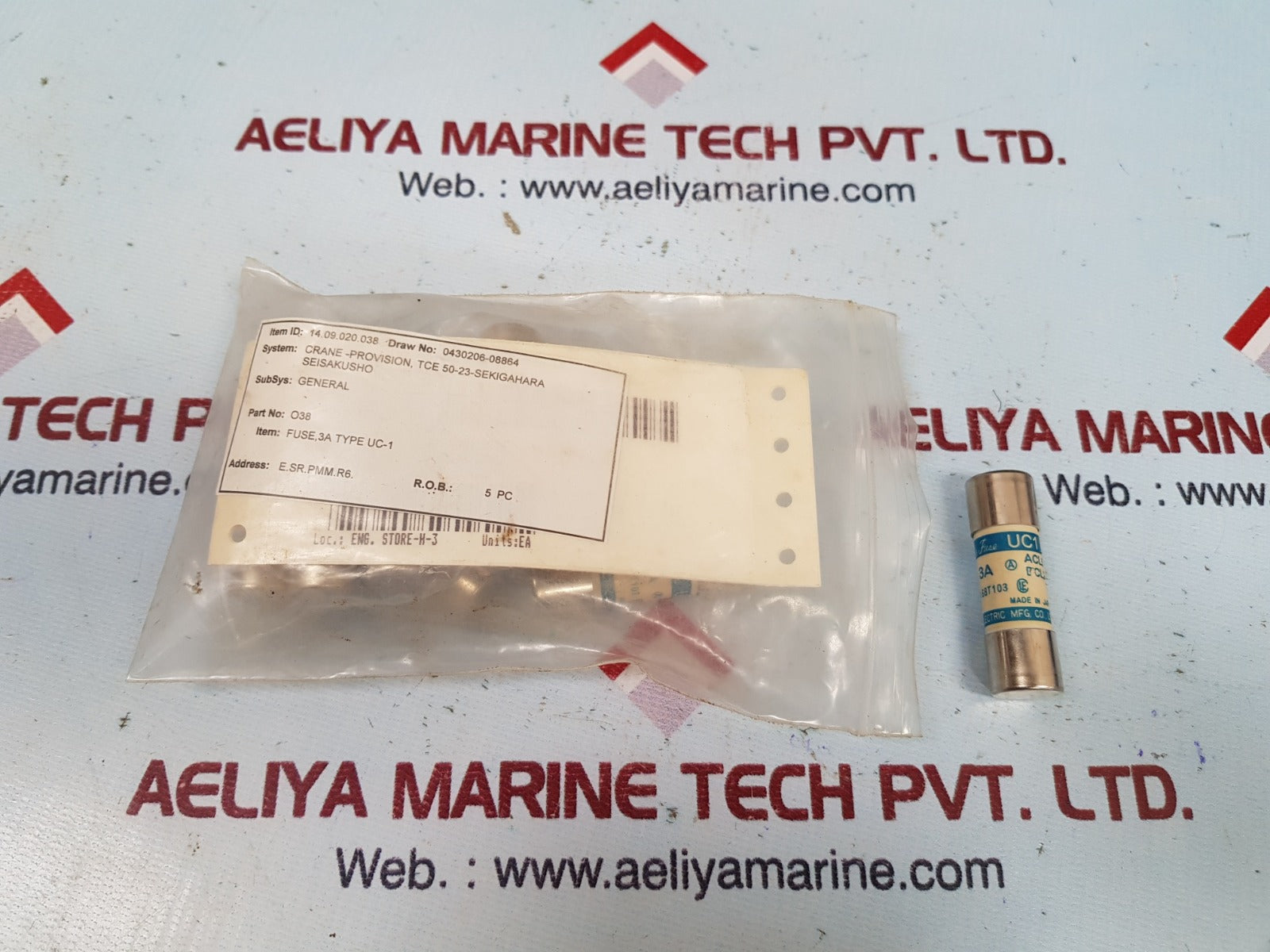 Lot Of 10X Utsunomiya Electric Cello Lite Uc1 Fuse 3A Ac 500V