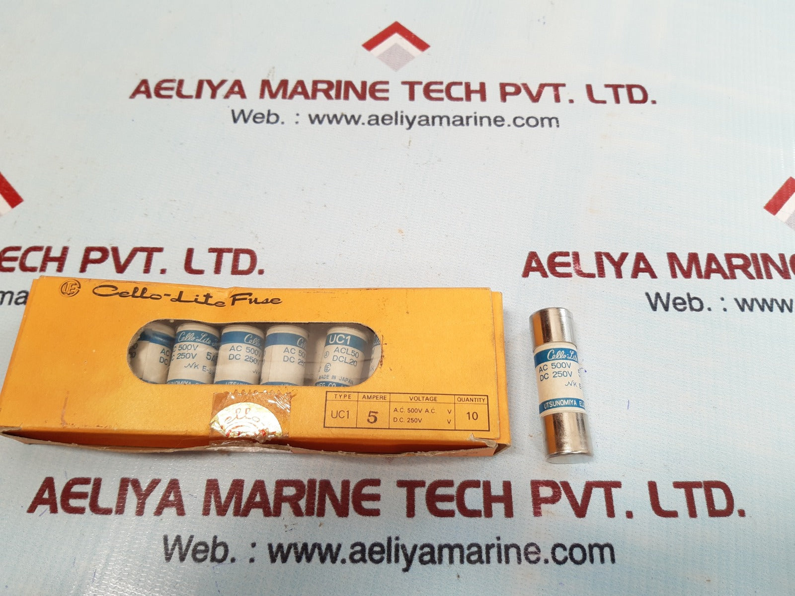 Set of 10x Utsunomiya electric Cello-lite uc1 fuse 5a