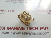 Set of 2X Harting han 6 e-bu-s female connector 09330062701 15a 500v