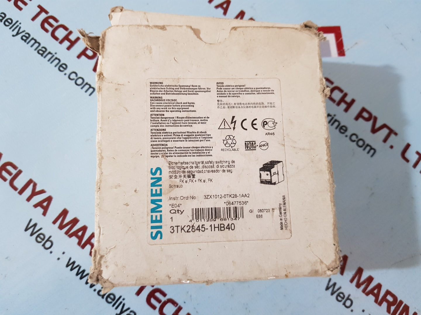 Siemens 3tk28451hb40 sirius safety relay