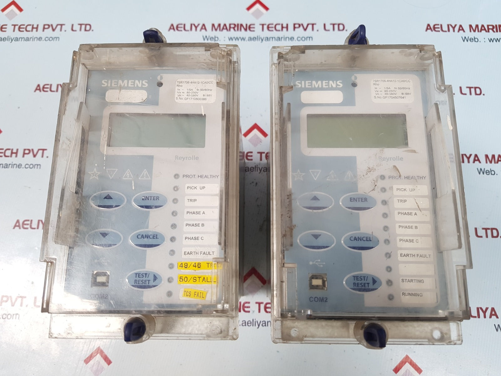 Siemens 7sr1706-4ha12-1ca0/cc motor protection relay