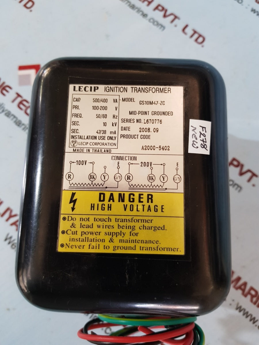 Lecip gs10m47-zc ignition transformer – Aeliya Marine