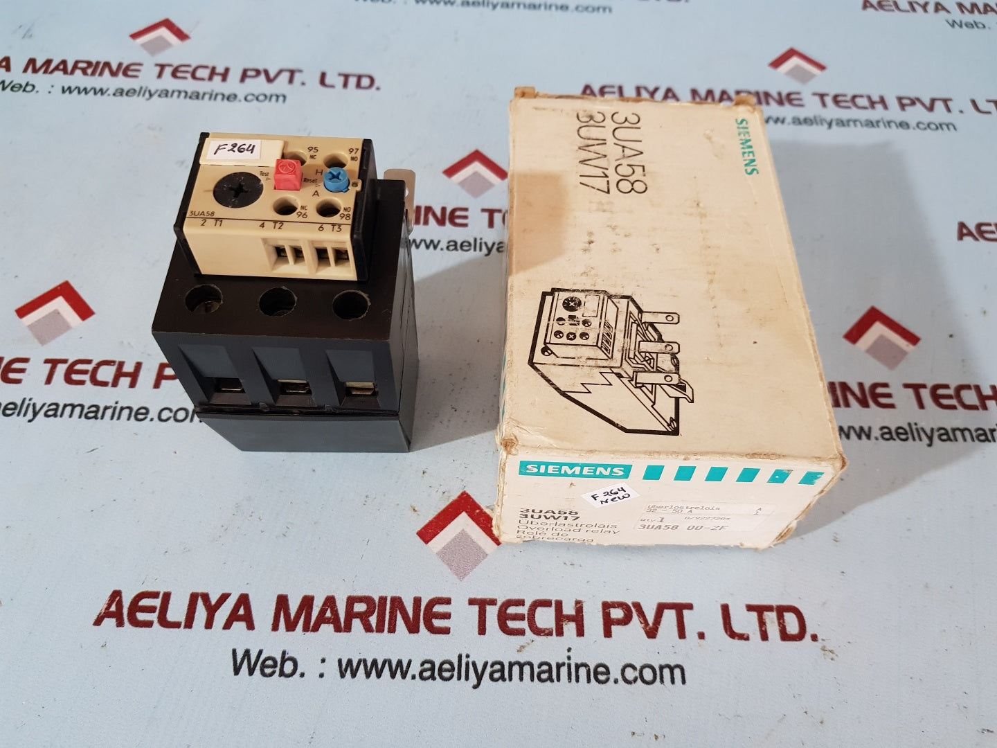 Siemens 3ua58-00 2f 32-50a overload relay