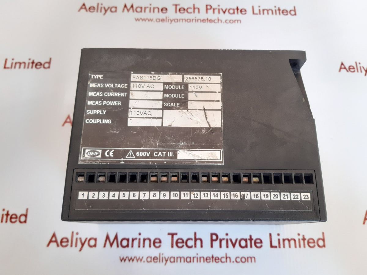 Deif fas-115dg 256578.10 synchroniser module – Aeliya Marine