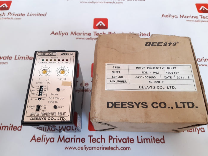 Deesys d3e-p42 motor protective relay