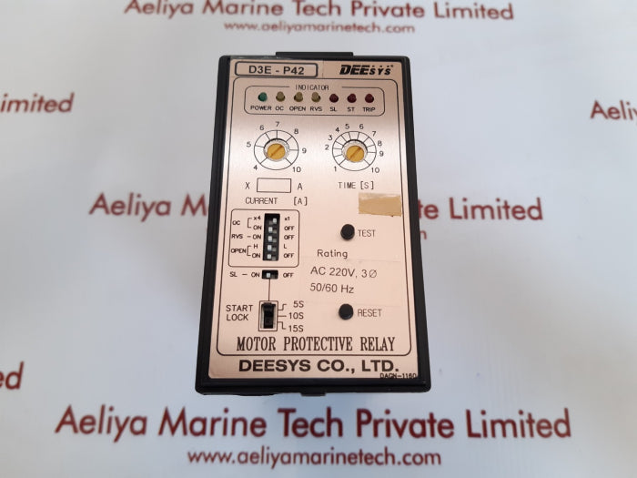 Deesys d3e-p42 motor protective relay