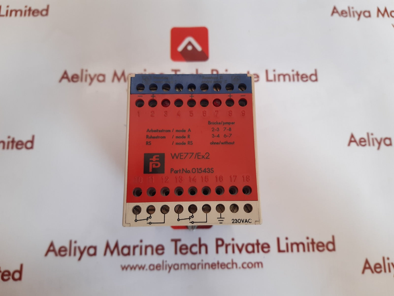Pepperl + fuchs we77/ex2 safety relay 01543s