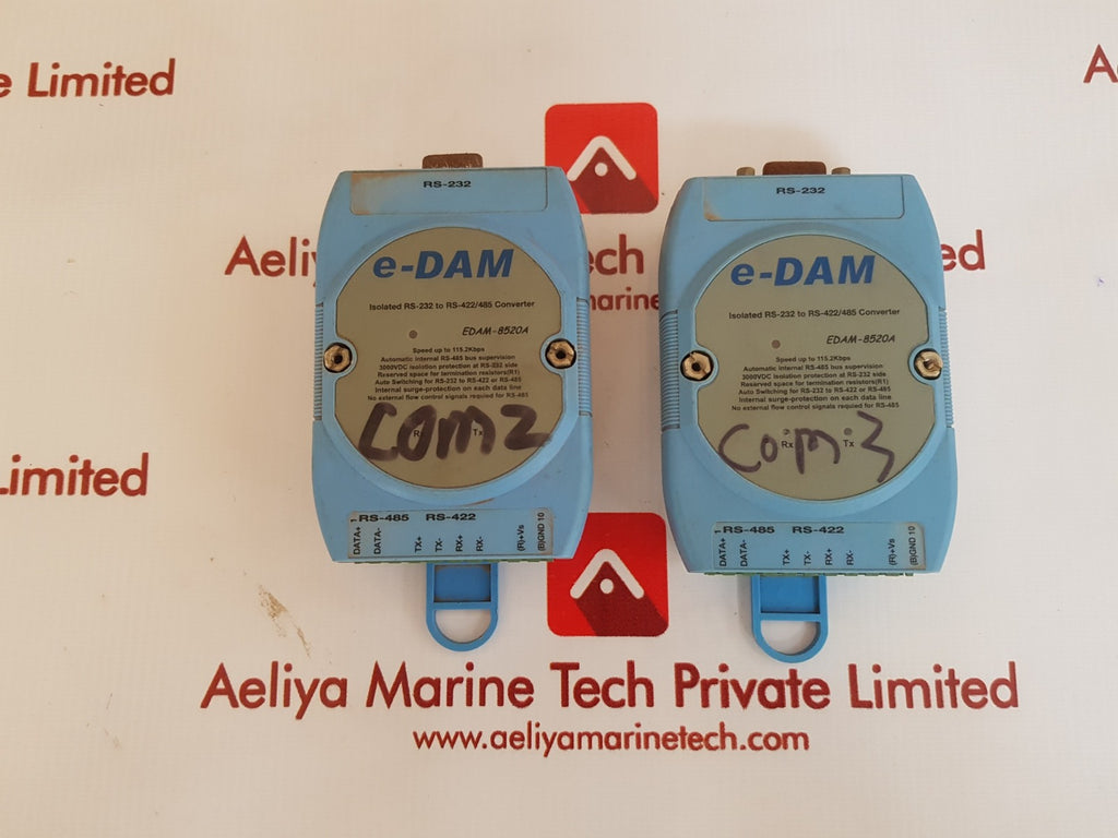 E-dam isolated rs-232 to rs-422/485 converter edam-8520a 3000Vdc ...