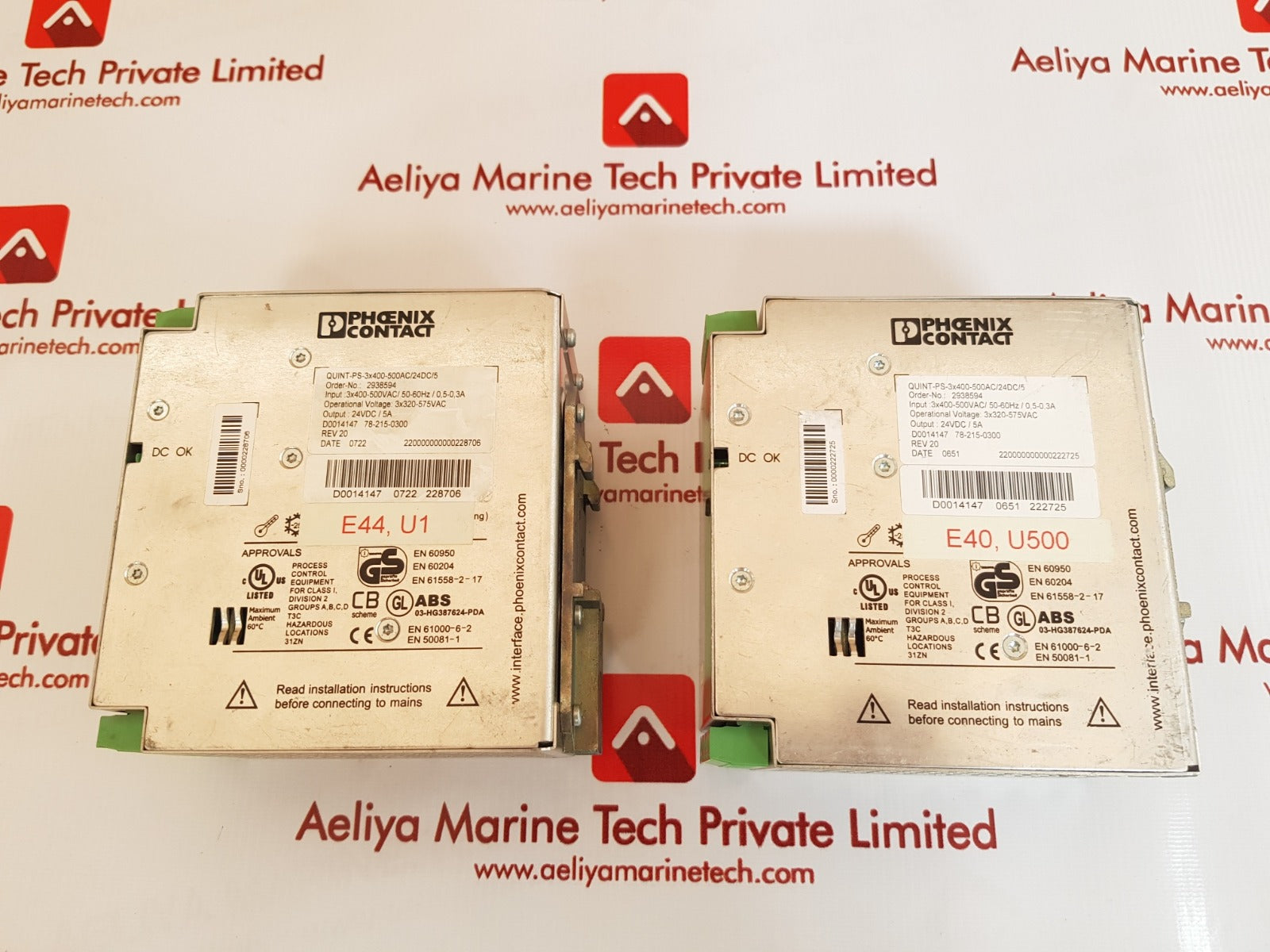 Phoenix contact quint-ps-3x400-500ac/24dc/5 power supply new