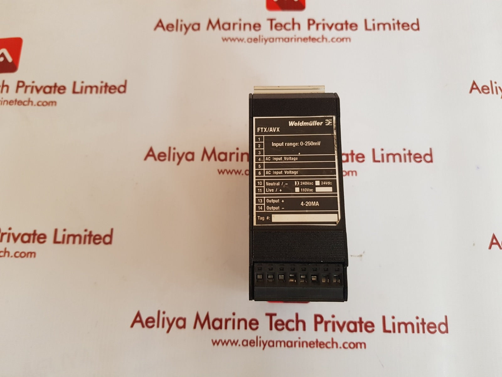 Weidmuller ftx/avx/0-250v/4-20ma/240vac transmitter