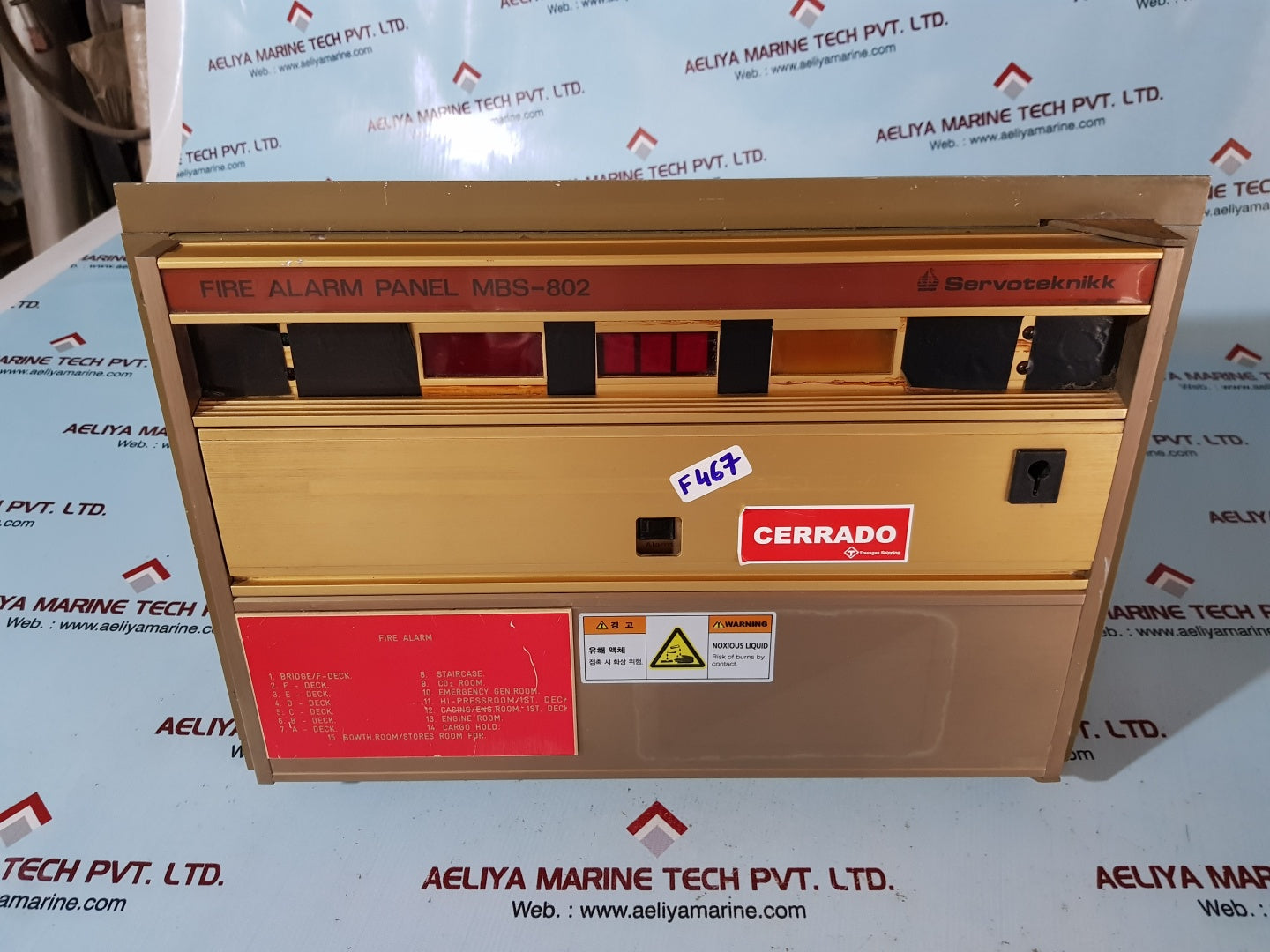 Servoteknikk mbs-802 fire alarm panel