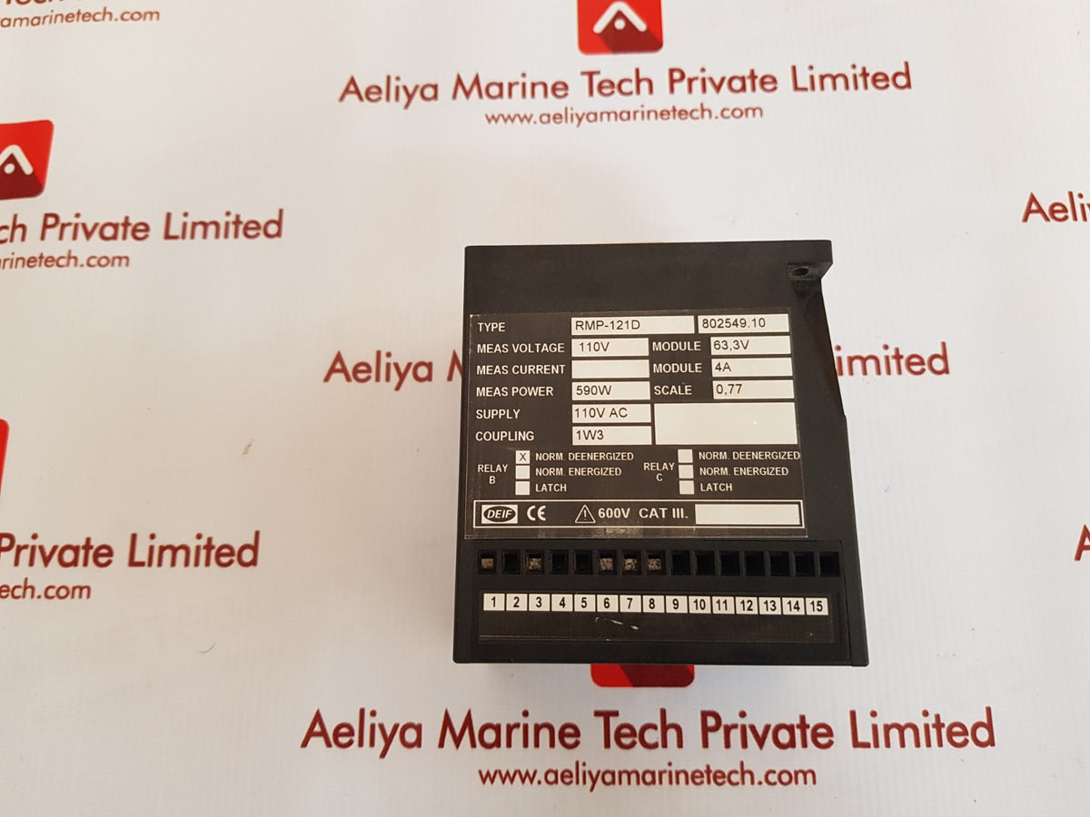 Deif Rmp-121D Reverse Power Relay 110V Ac 802549.10 – Aeliya Marine