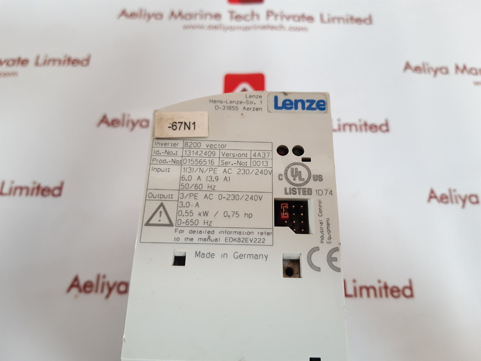 Lenze e82ev551 - 2c200 inverter drive