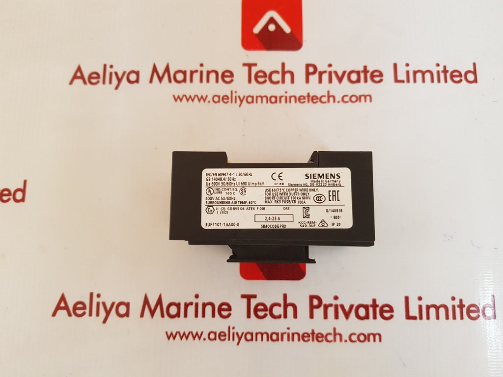 Siemens 3uf7101-1aa00-0 current measuring module – Aeliya Marine