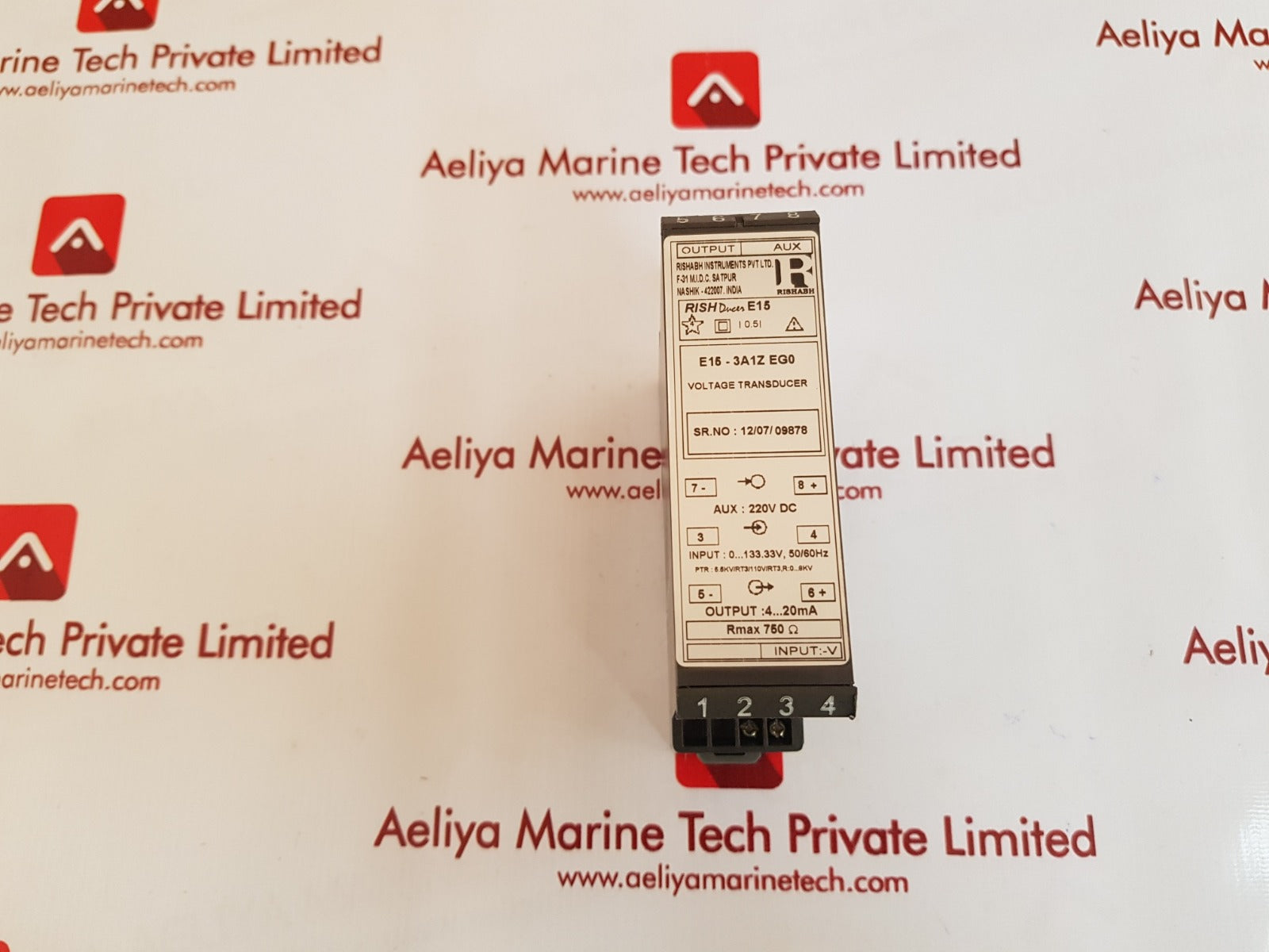 Rishabh rish ducer e15 voltage transducer e15-3a1z eg0