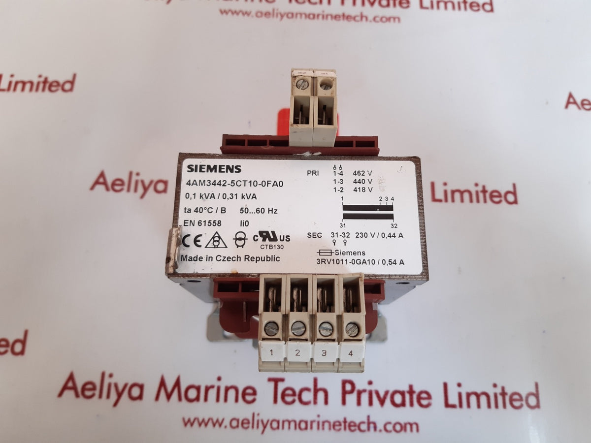 Siemens 4am3442-5ct10-0fa0 transformer