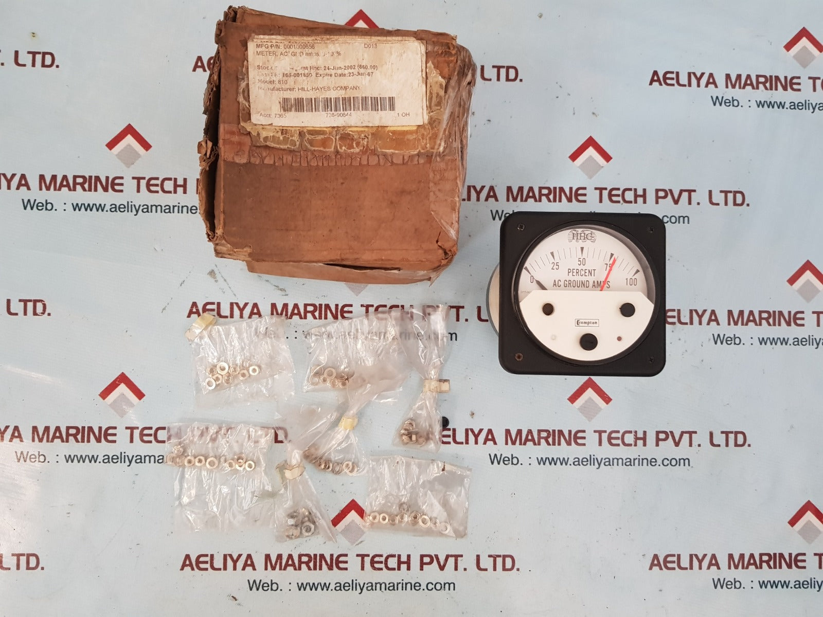 Crompton 0001000656 percent ac ground amps meter 