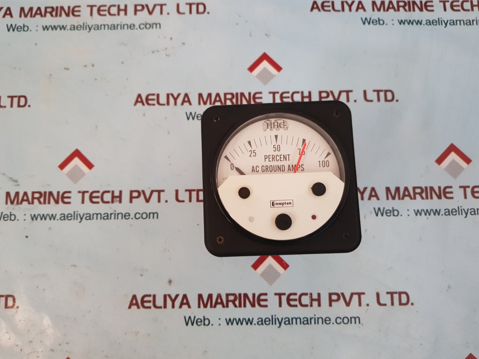 Crompton 0001000656 percent ac ground amps meter 