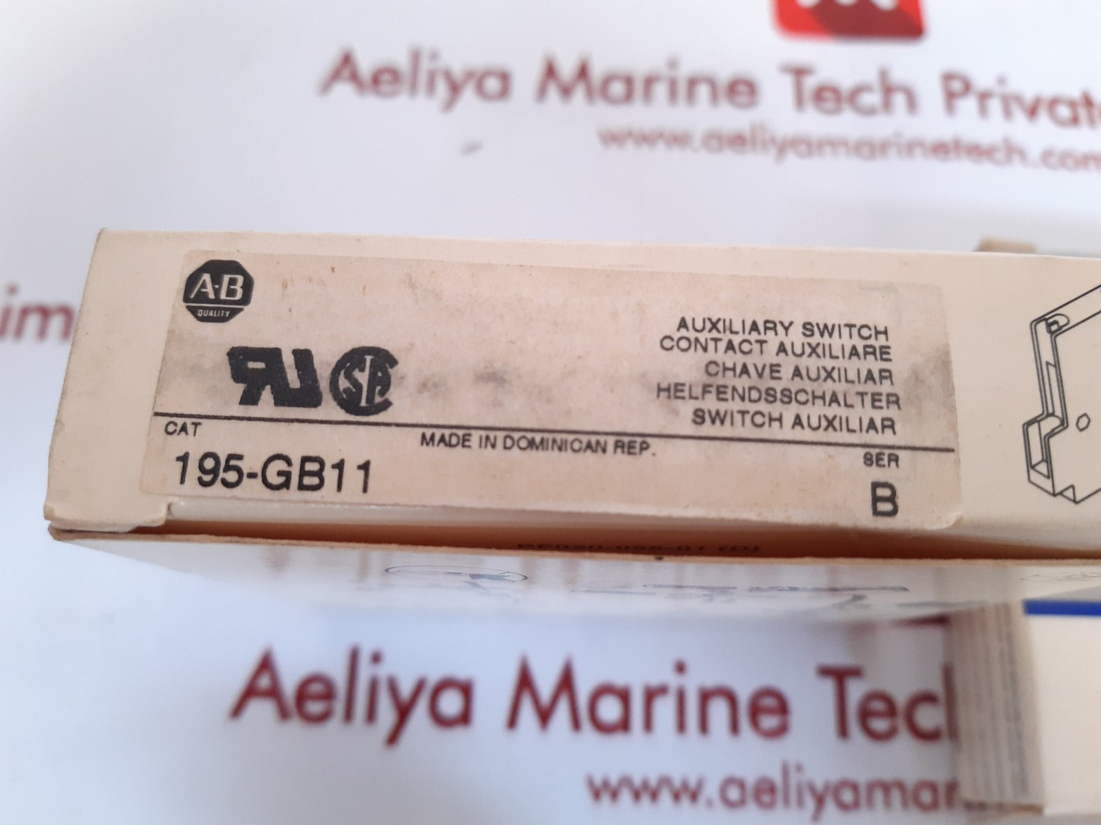 Allen - bradley  195-gb11 auxiliary switch  ser b