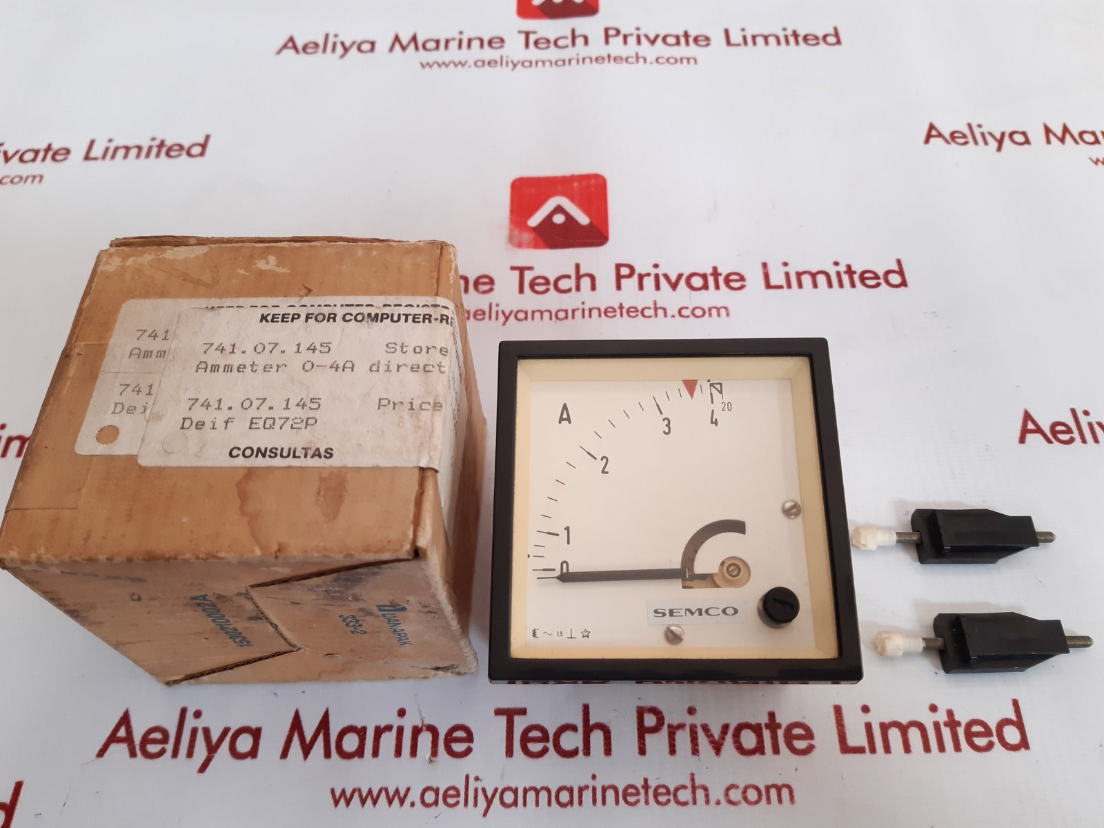 Semco 741.07.145 analog ammeter 0-4a