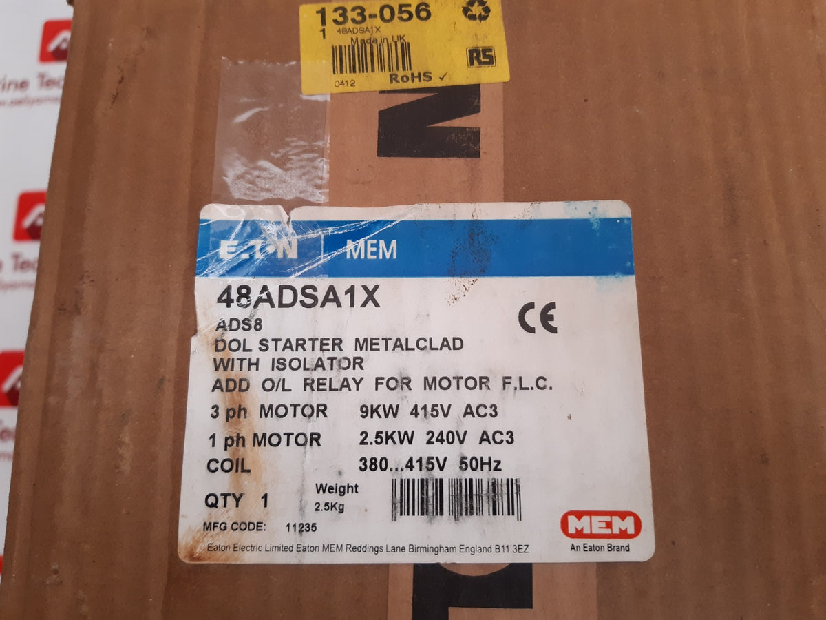 Eaton mem 48adsa1x dol starter metalclad – Aeliya Marine