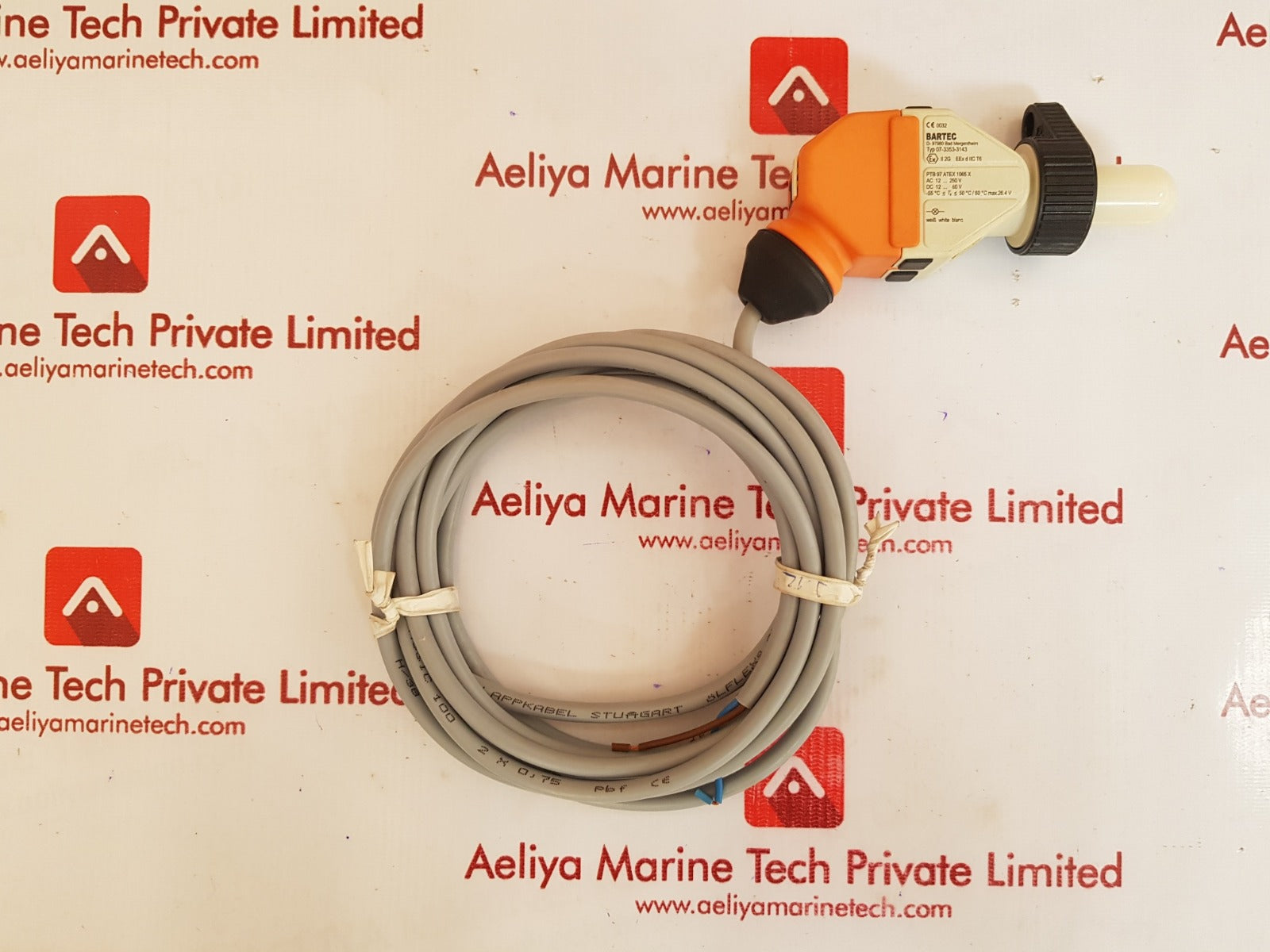 Bartec 07-3353-3143 white lamp module with connection cable