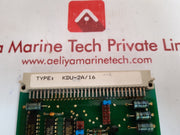 Kongsberg/autronica kdu-2a/16 pcb card 7252 067 000