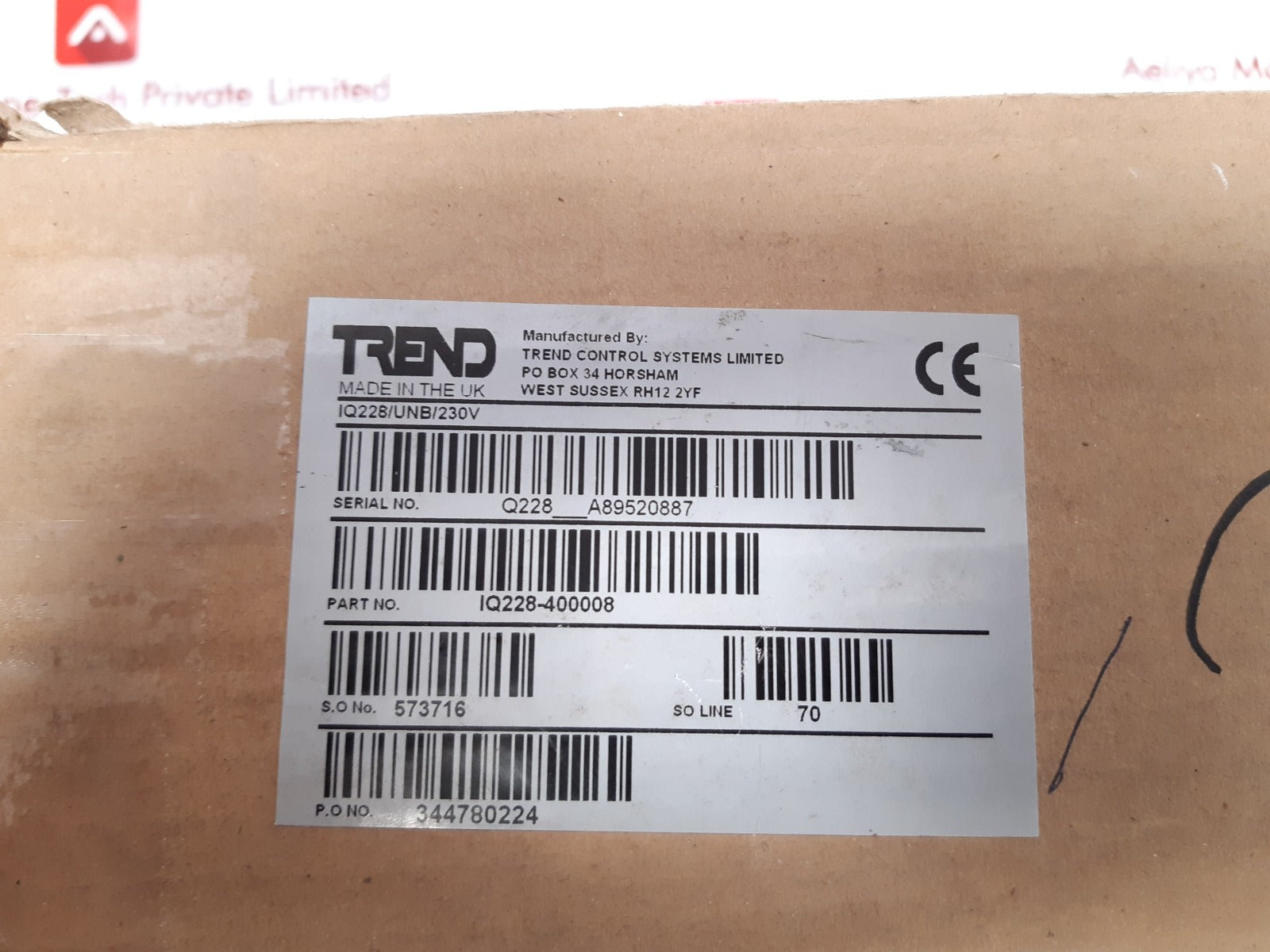 Trend iq228/unb/230v controller module iq228-400008