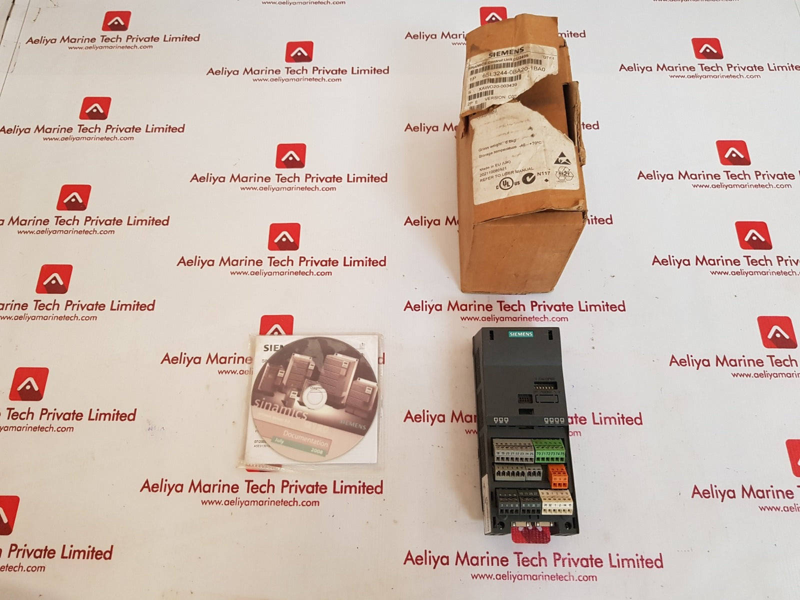 Siemens 6sl3244-0ba20-1fa0 sinamics control unit cu240s