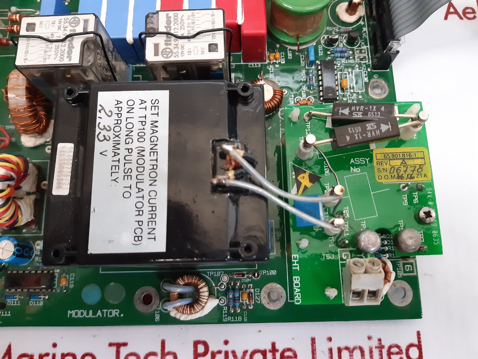 65801816-1 Modulator Rev A With Eht Board 65 830 812-6